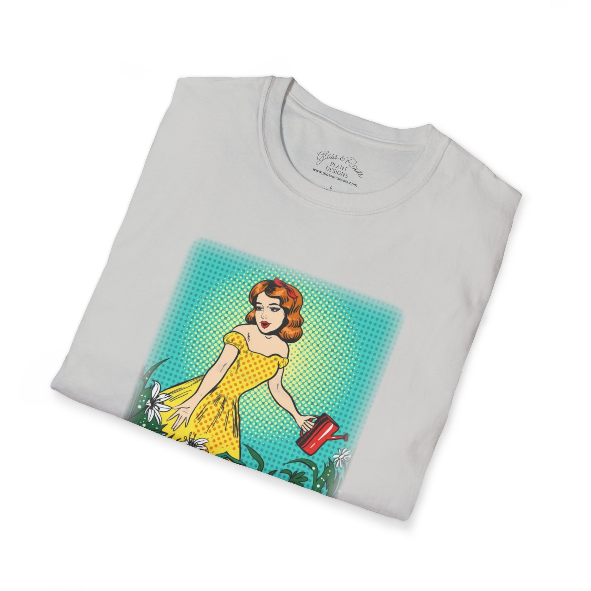 I Wet My Plants Silver Grey T-Shirt