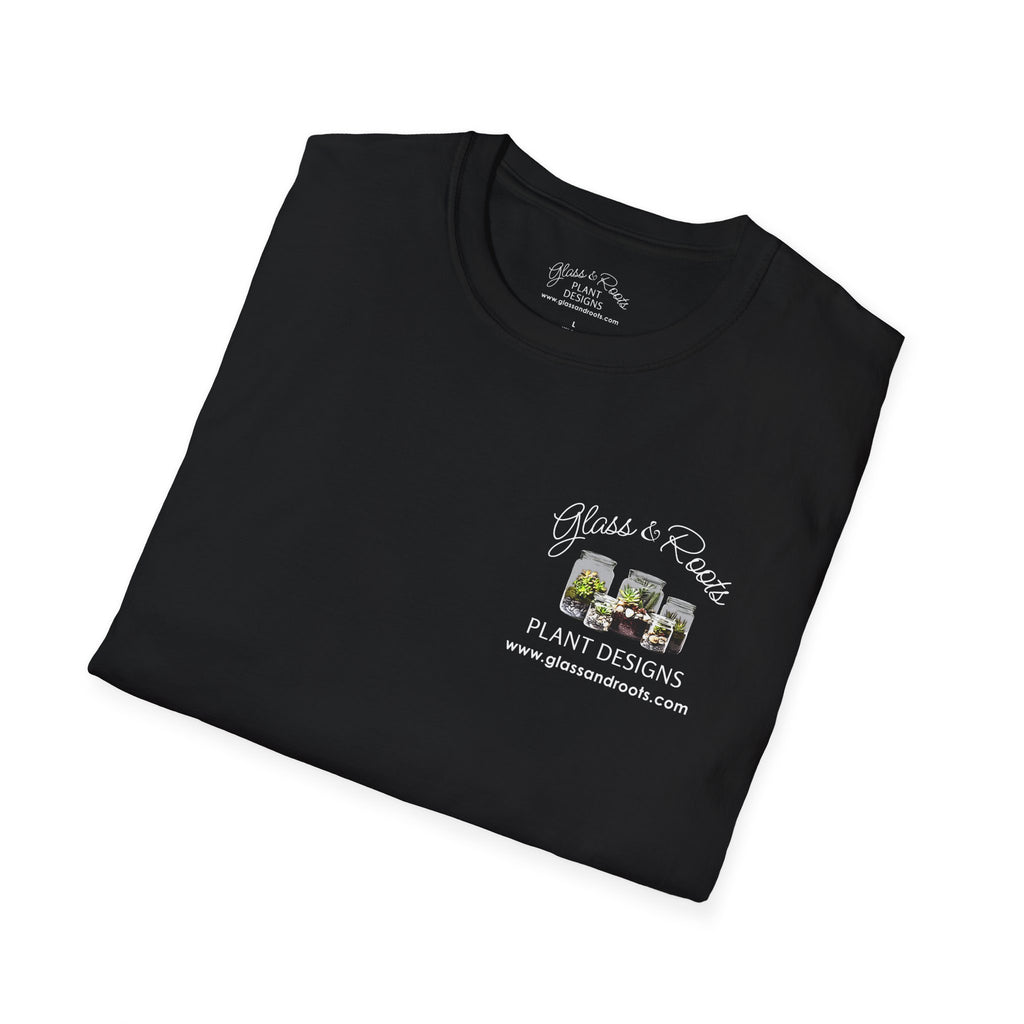 Glass & Roots Logo Black T-Shirt
