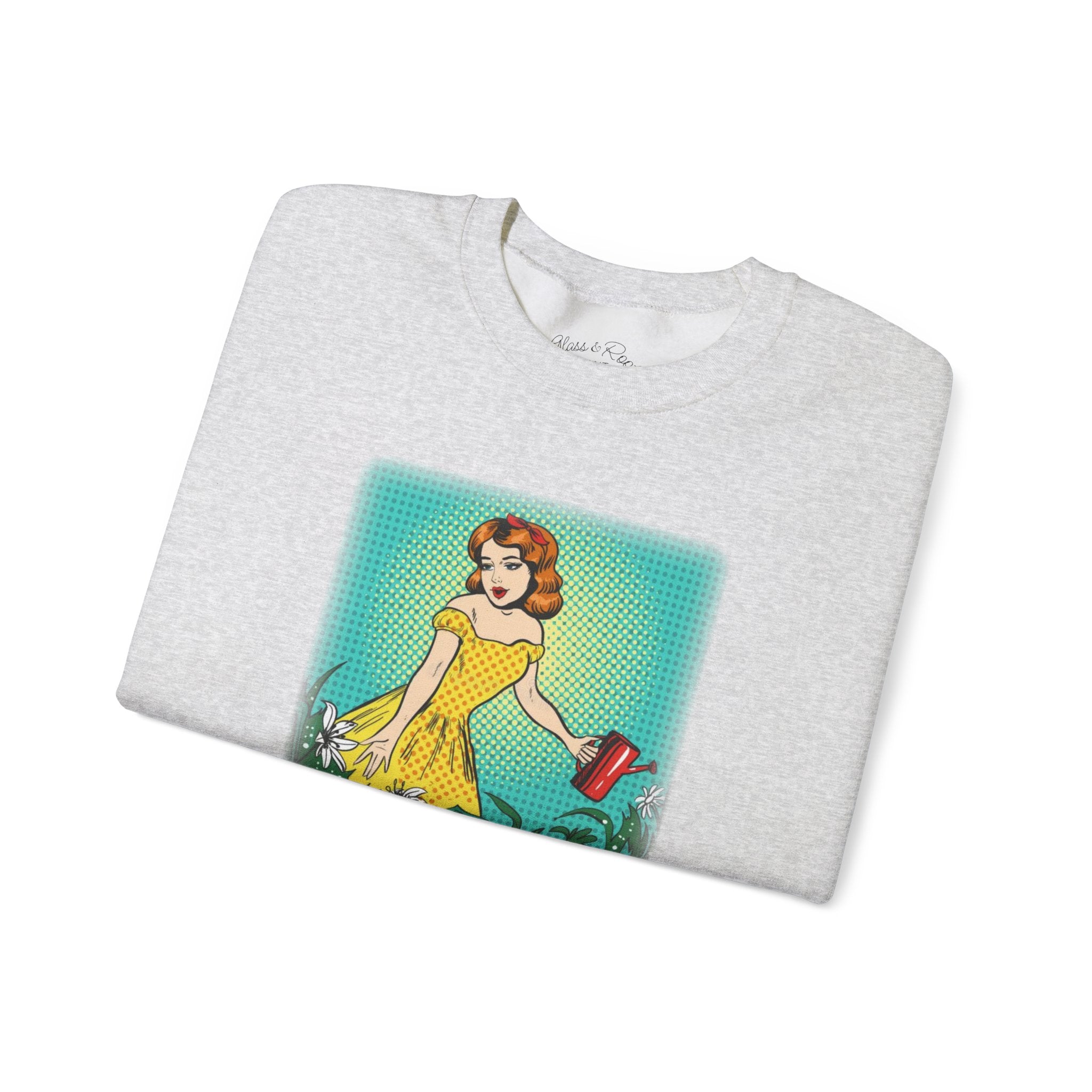 I Wet My Plants Ash Grey Crewneck Sweatshirt