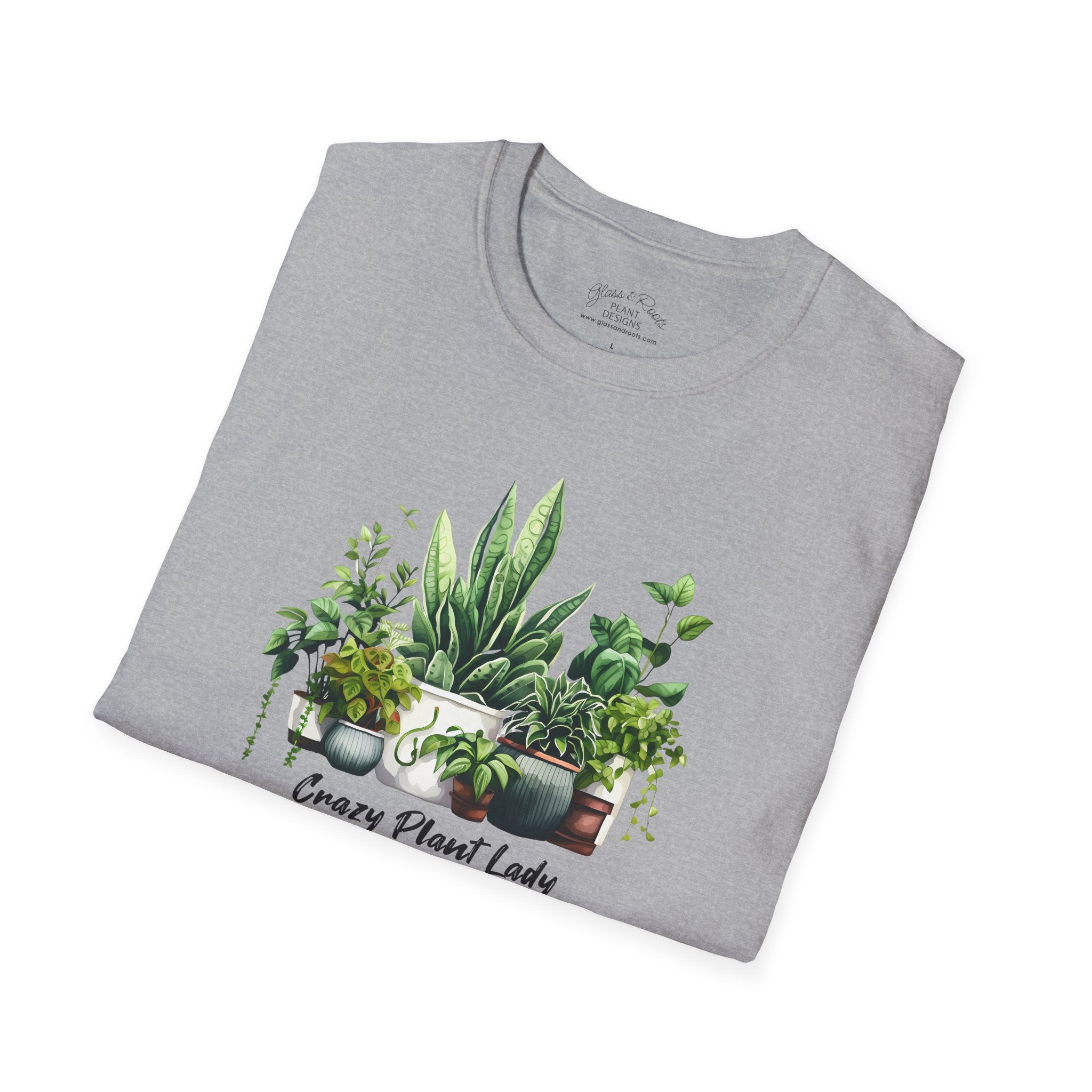 Crazy Plant Lady Heather Grey T-Shirt