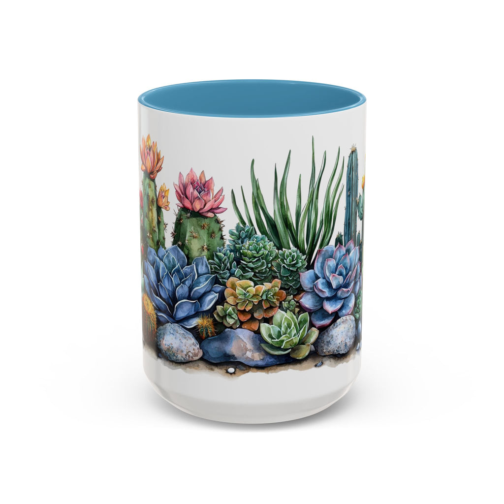 Succulent Scape Contrast Mug