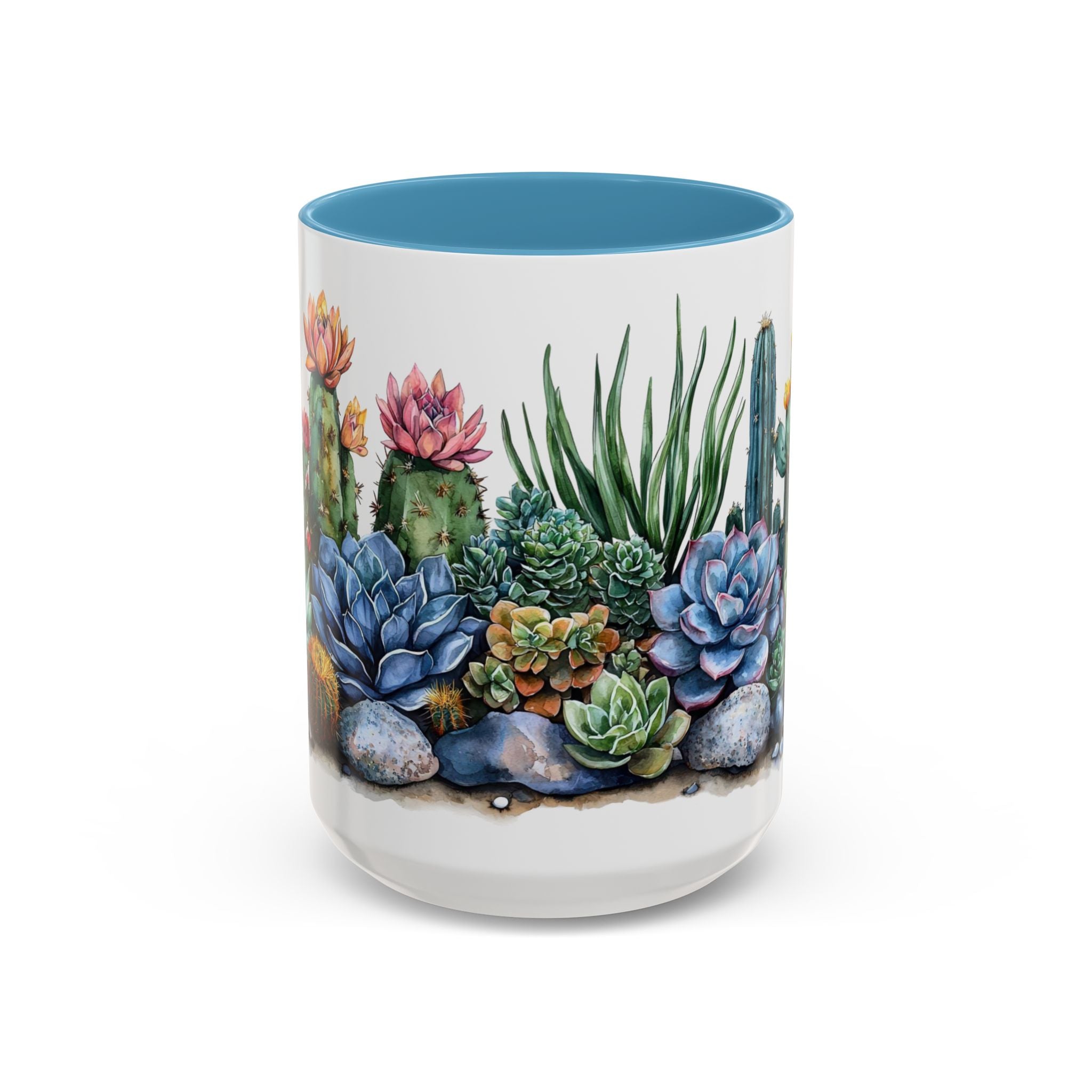Succulent Scape Contrast Mug