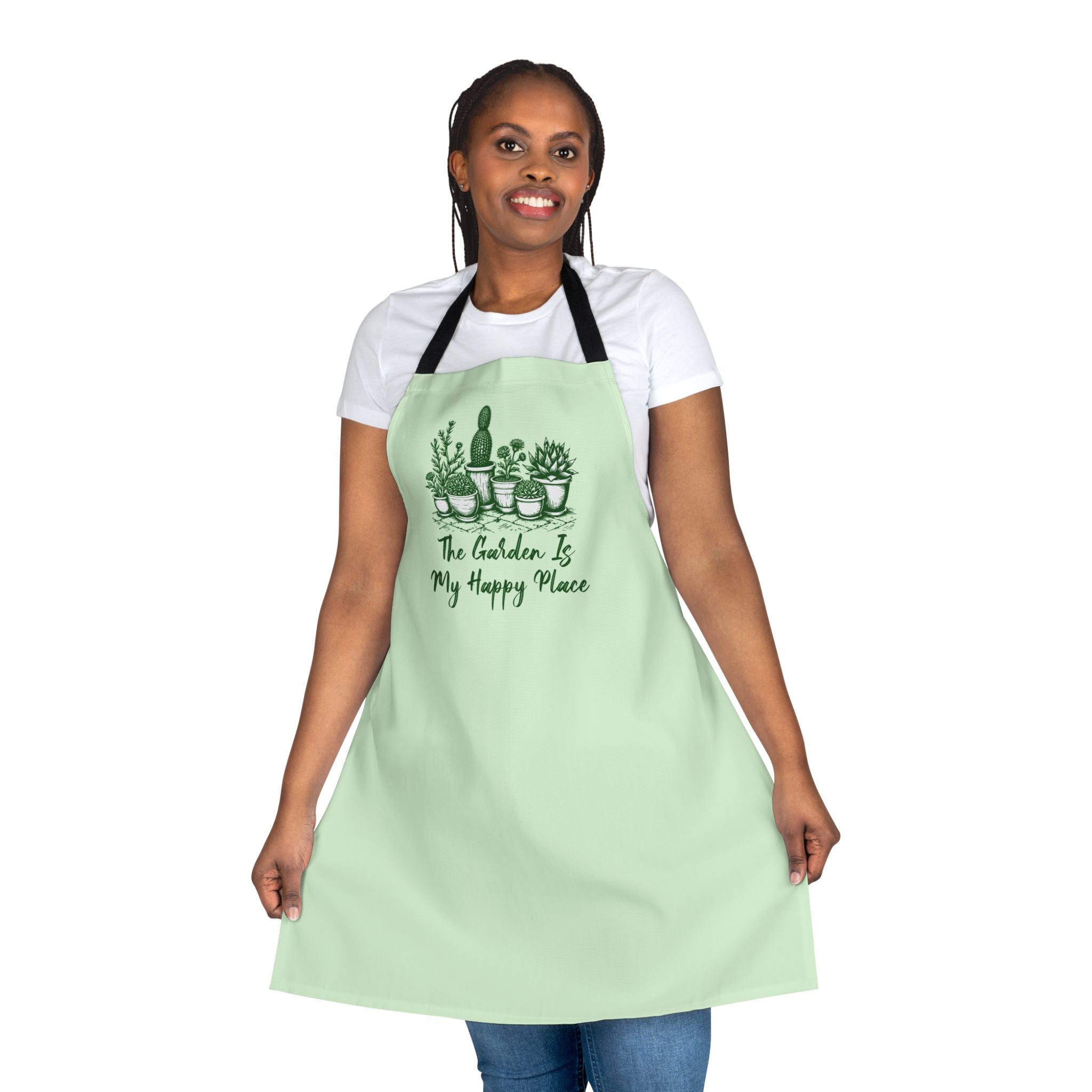 The Garden Is My Happy Place Apron