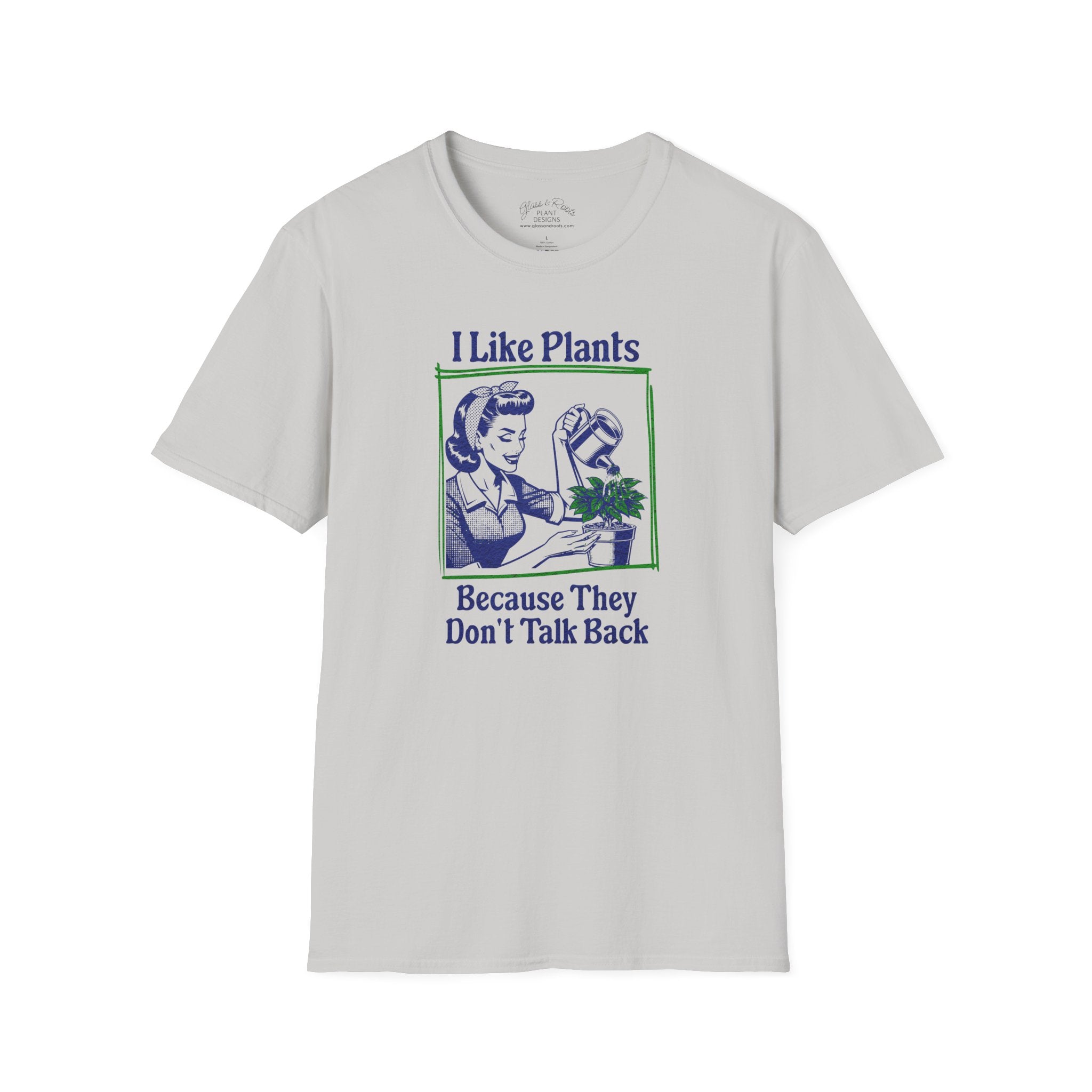 I Like Plants Silver Grey T-Shirt