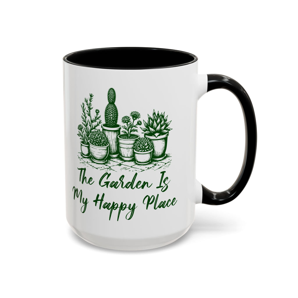 The Garden Is My Happy Place Contrast Mug