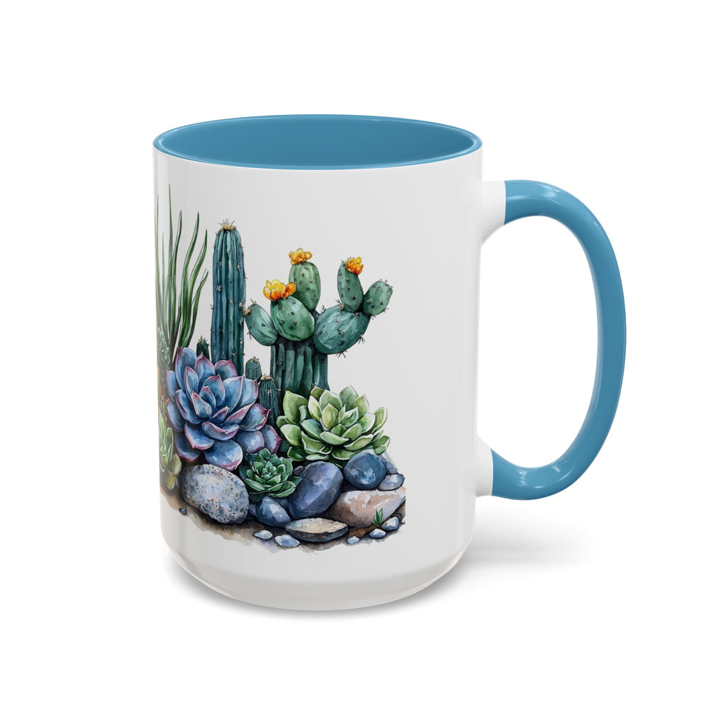 Succulent Scape Contrast Mug