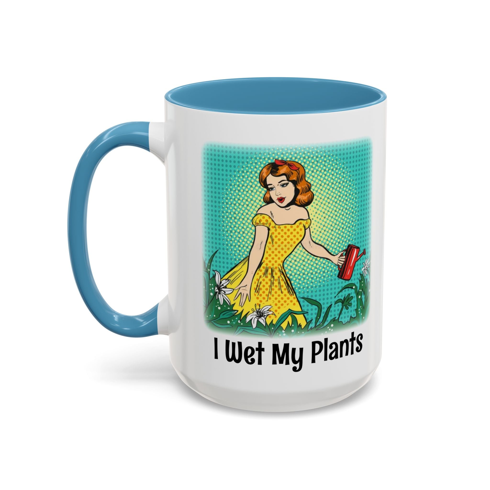 I Wet My Plants Contrast Mug
