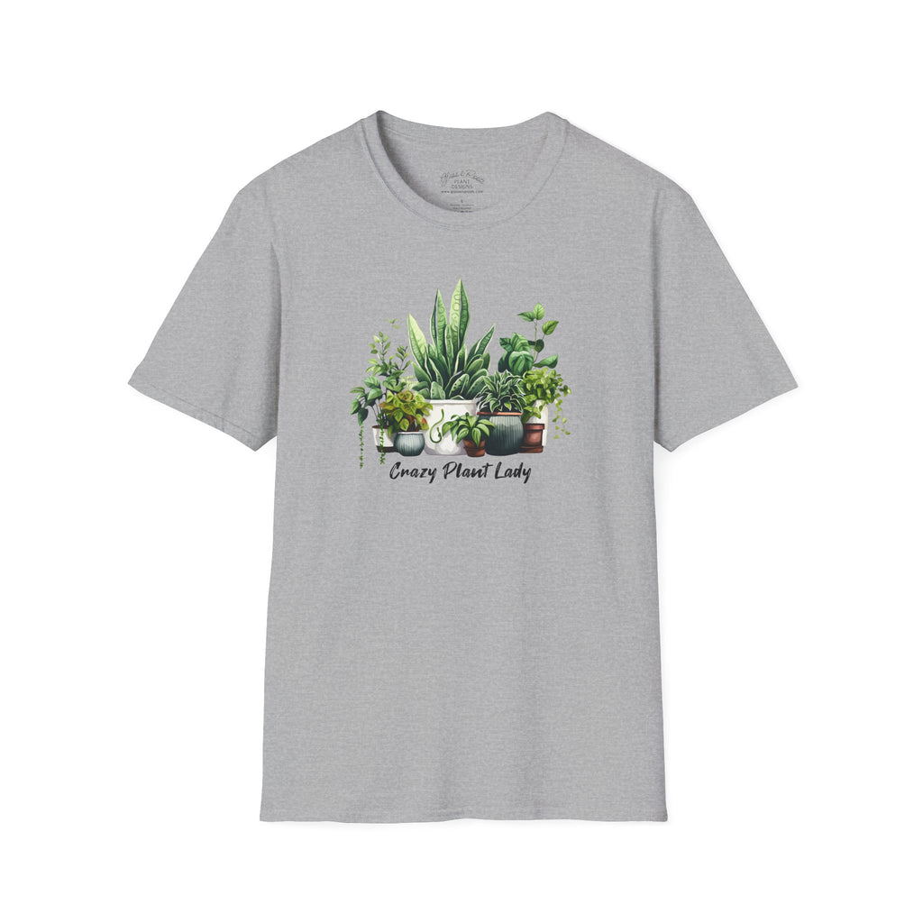 Crazy Plant Lady Heather Grey T-Shirt
