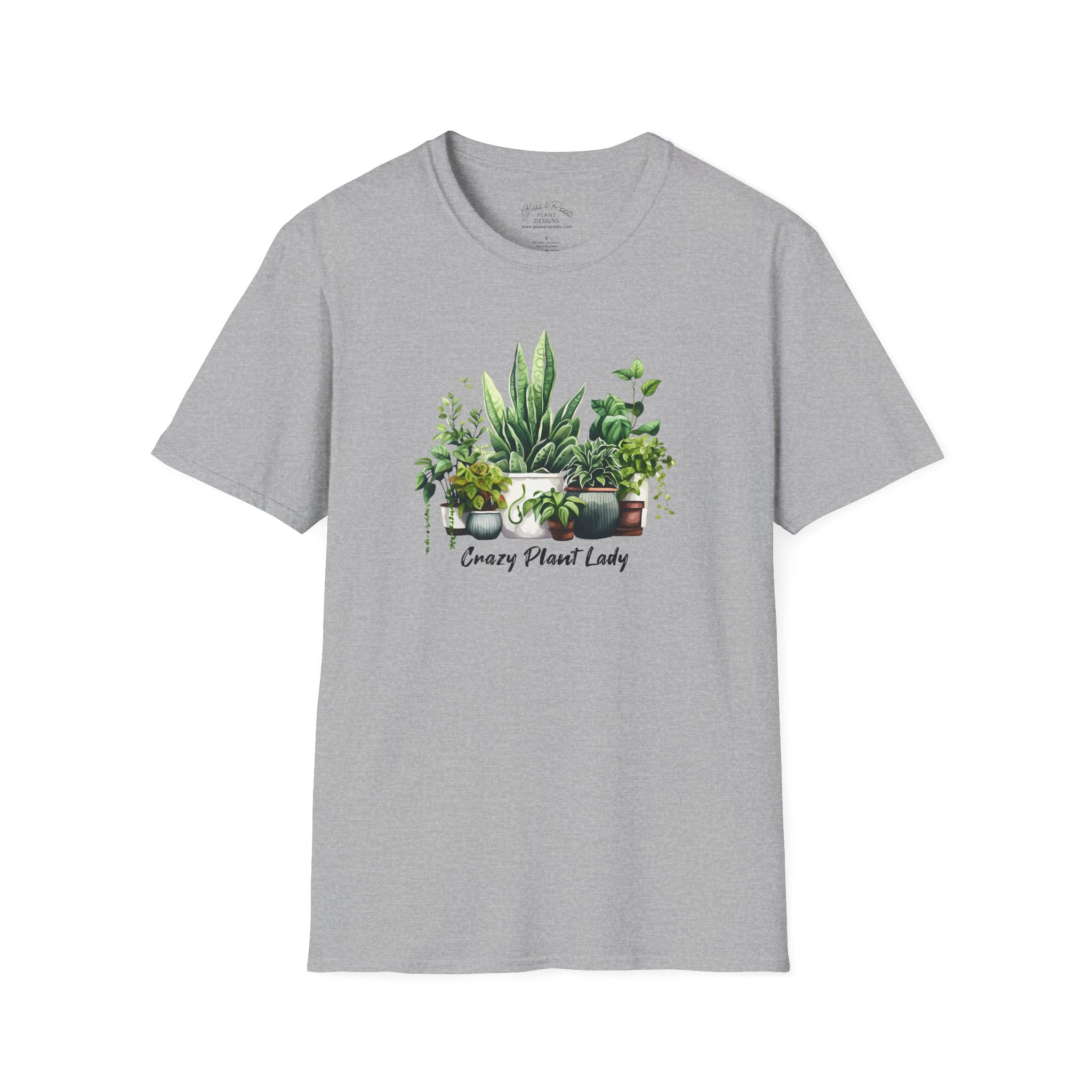 Crazy Plant Lady Heather Grey T-Shirt