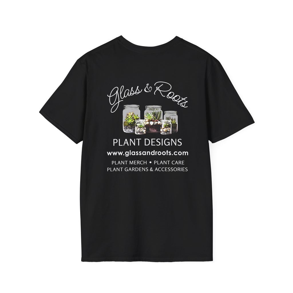 Glass & Roots Logo Black T-Shirt