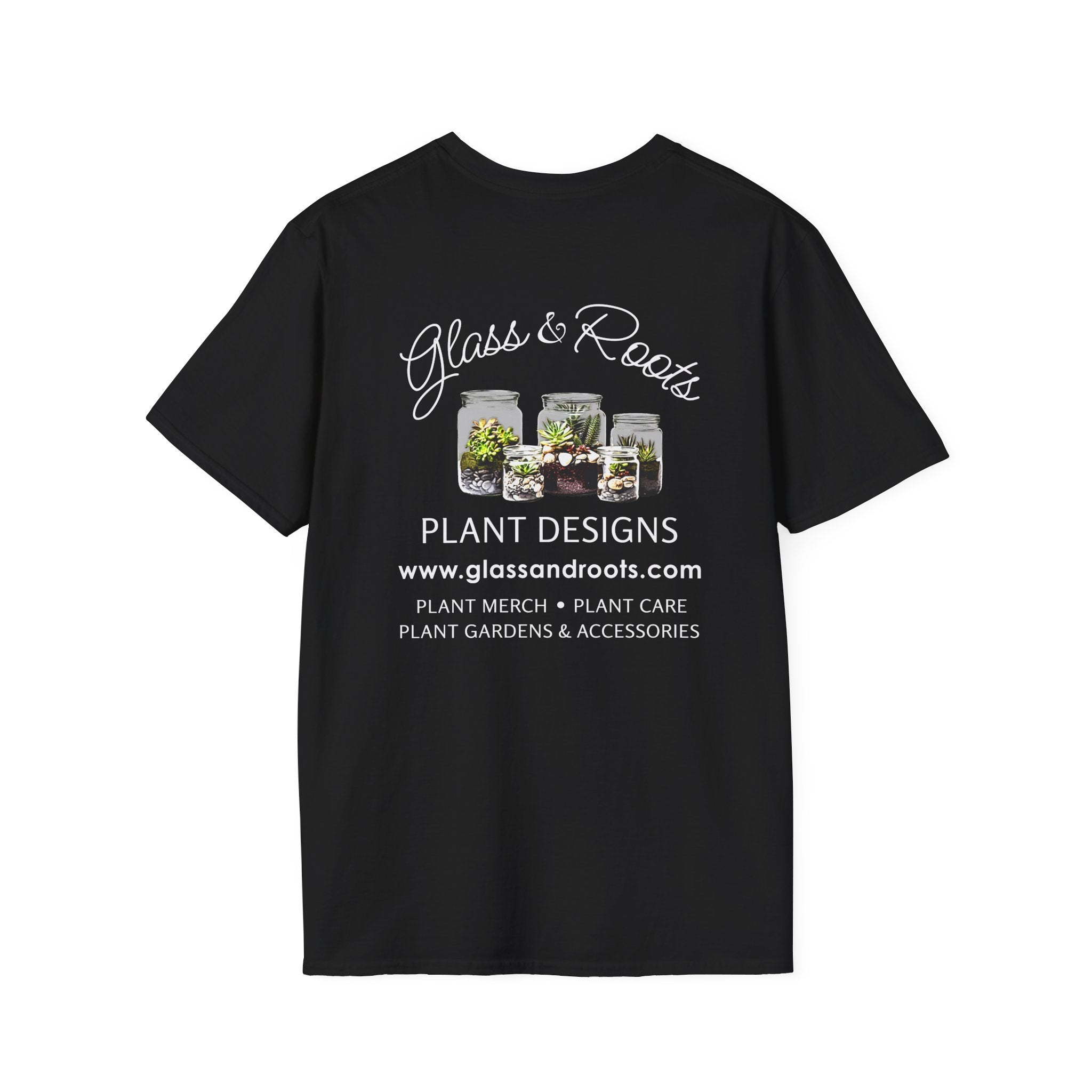 Glass & Roots Logo Black T-Shirt