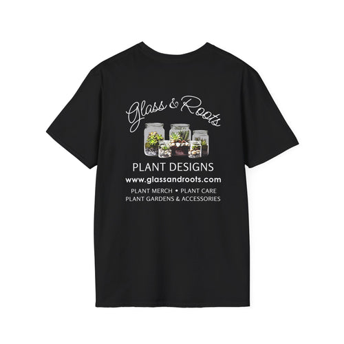 Glass & Roots Logo Black T-Shirt