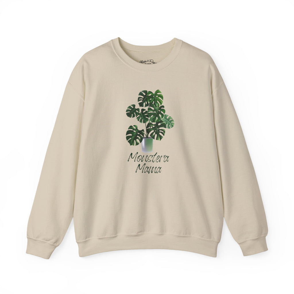 Monstera Mama Sand Crewneck Sweatshirt