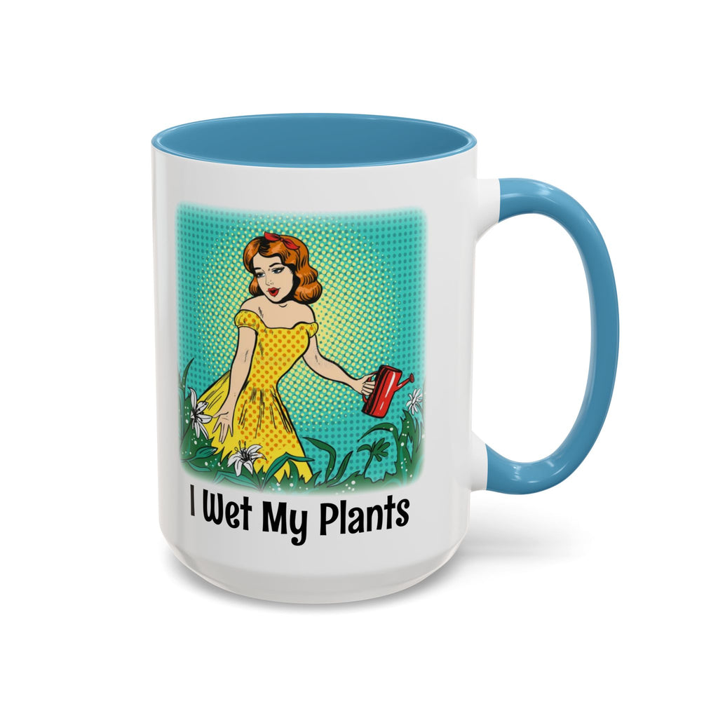 I Wet My Plants Contrast Mug
