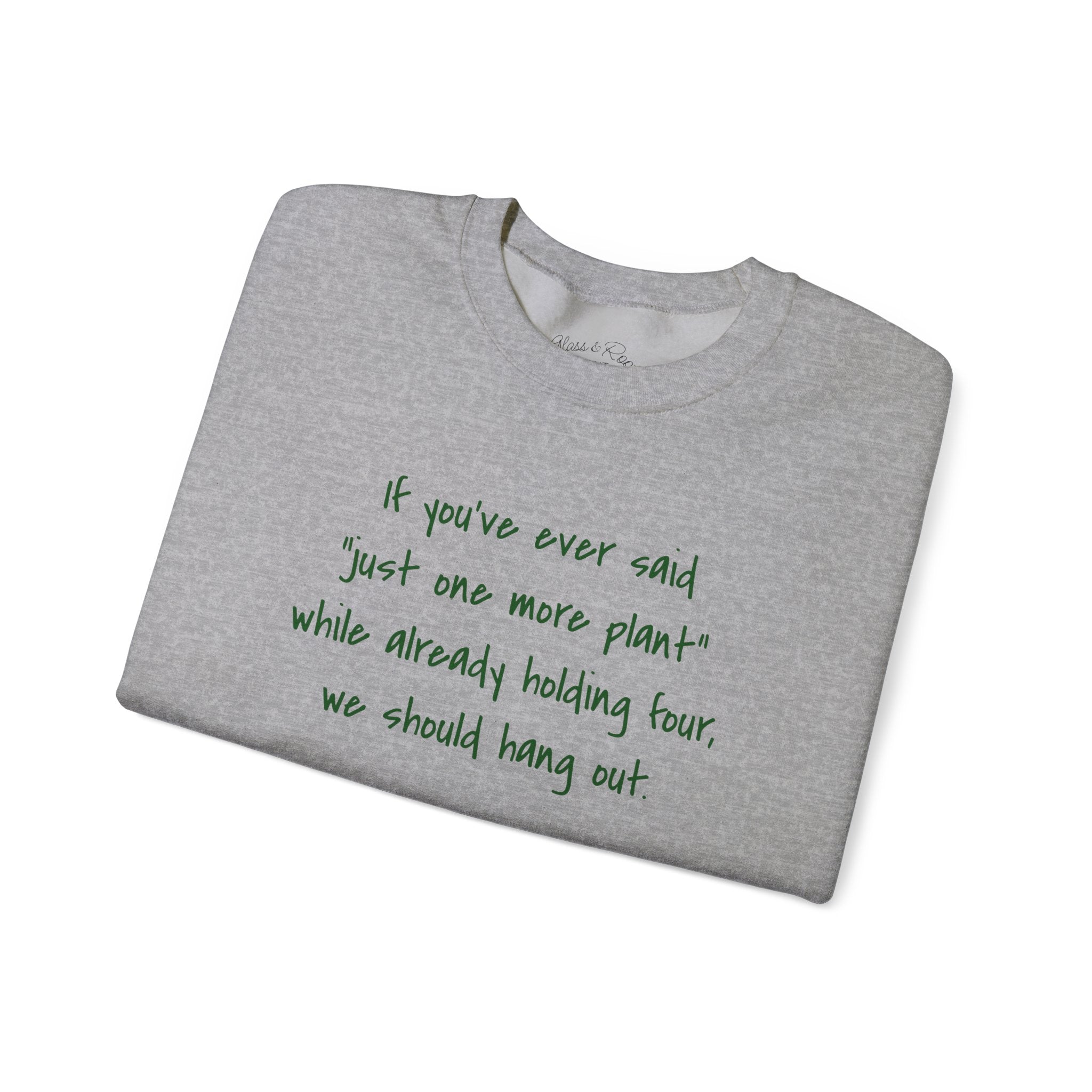 We Should Hang Out Grey Crewneck Sweatshirt