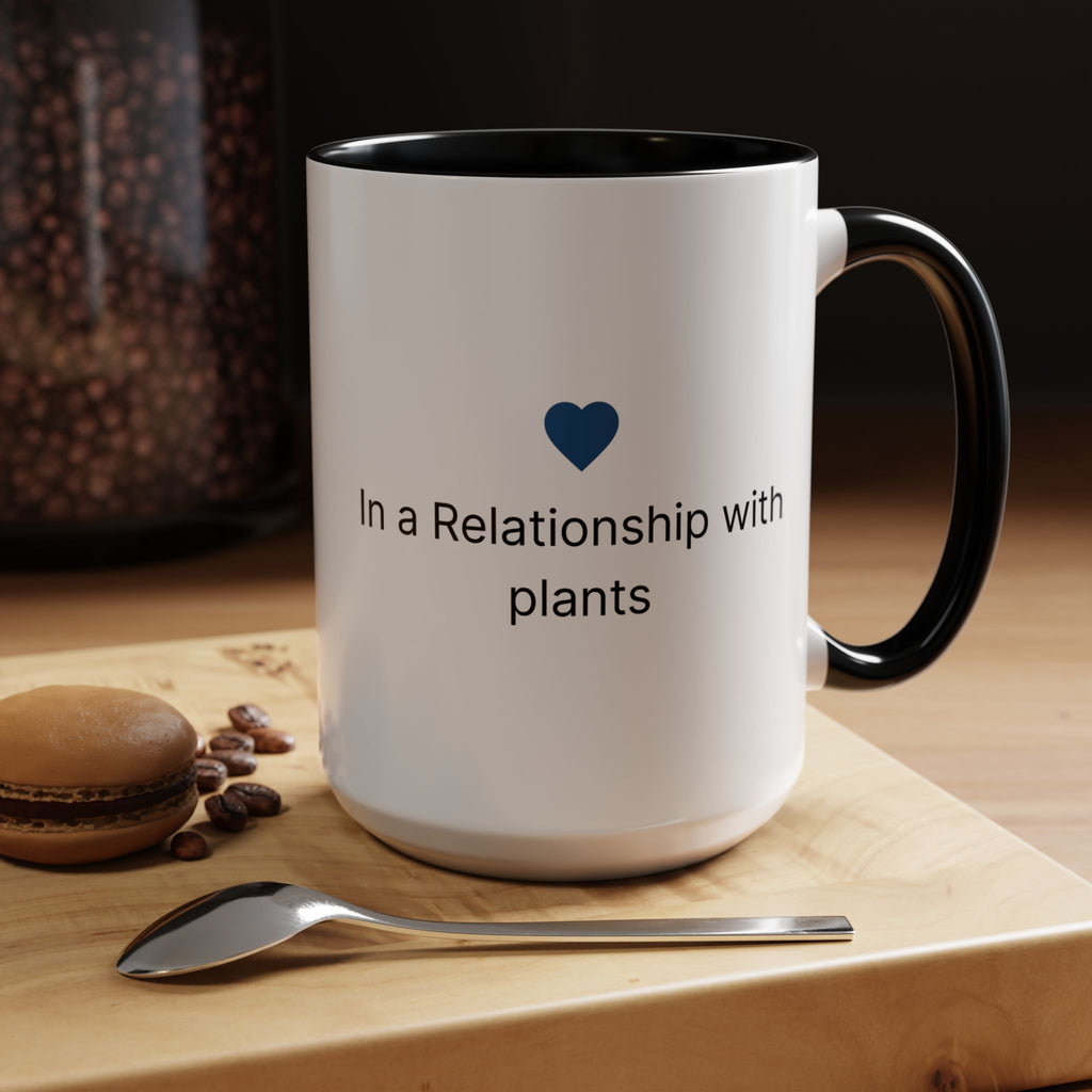 In A Relationship With Plants Contrast Mug