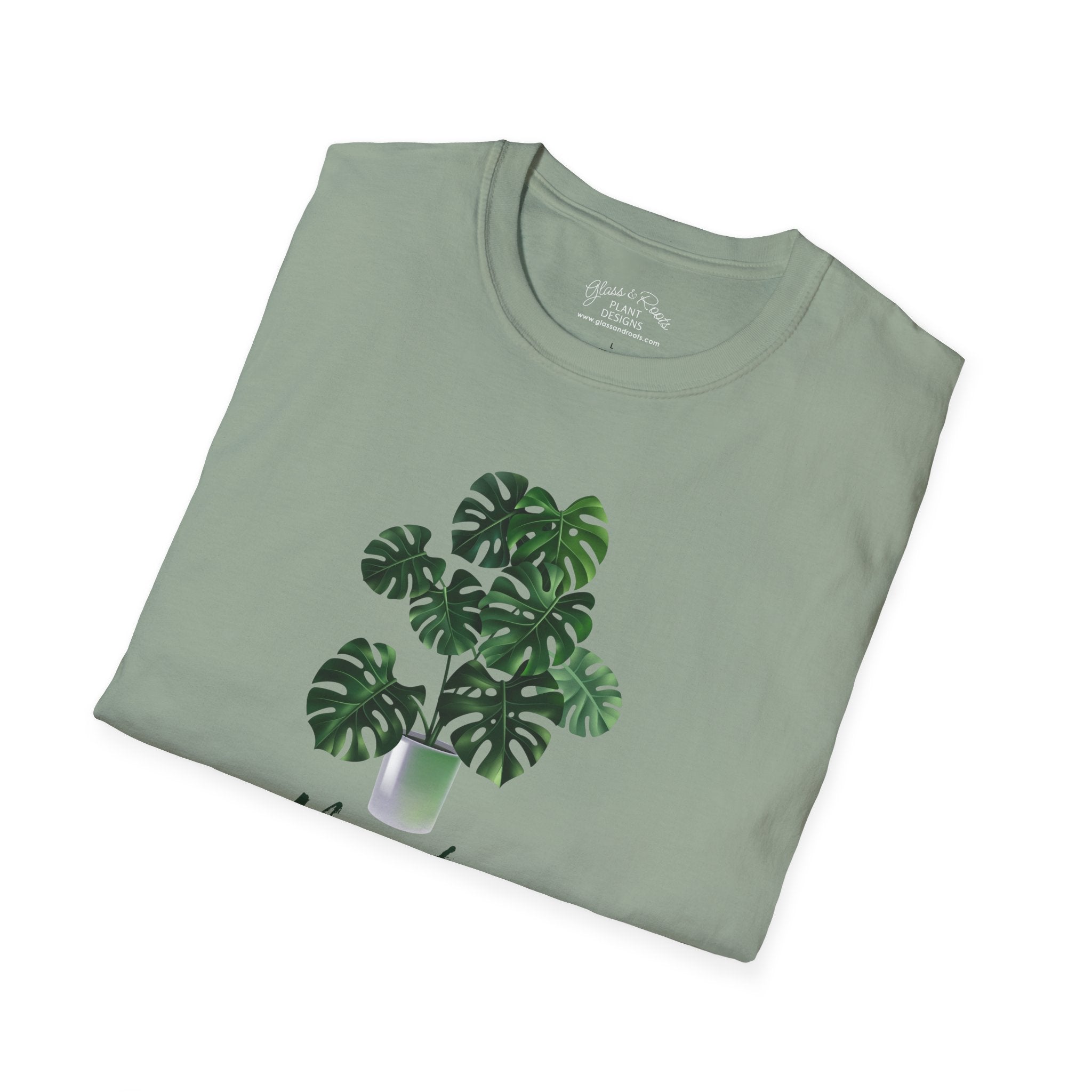 Monstera Mama Sage Green T-Shirt