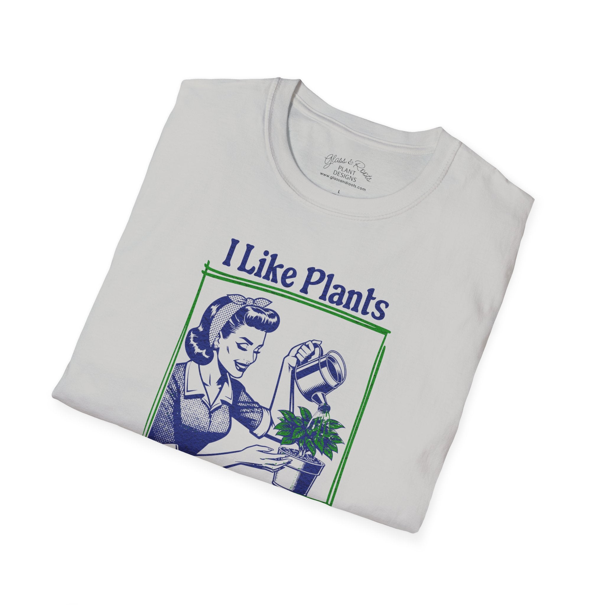 I Like Plants Silver Grey T-Shirt