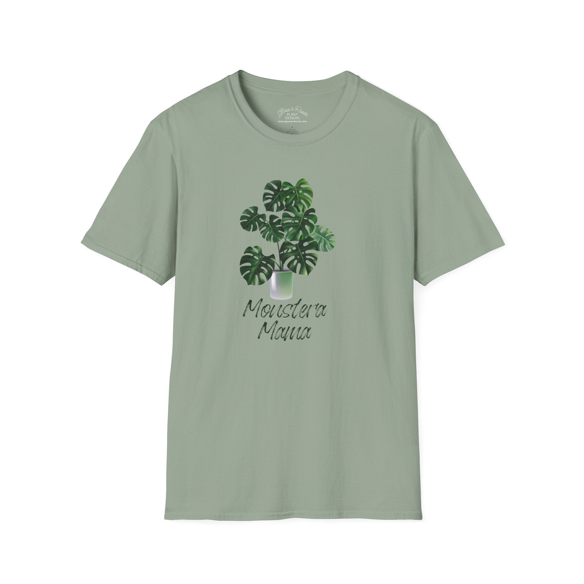 Monstera Mama Sage Green T-Shirt