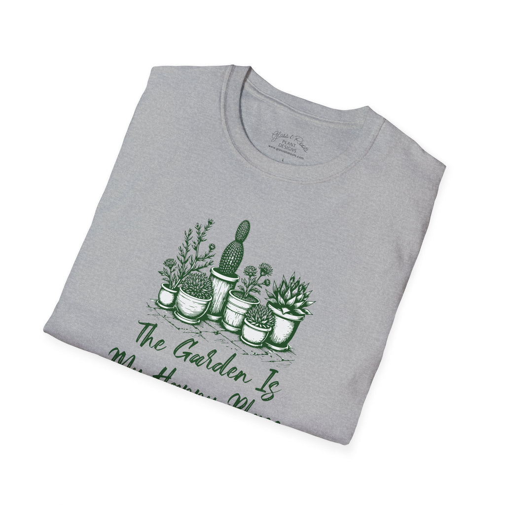 The Garden Is My Happy Place Heather Grey T-Shirt