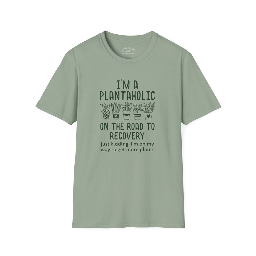 Plantaholic Sage Green T-Shirt