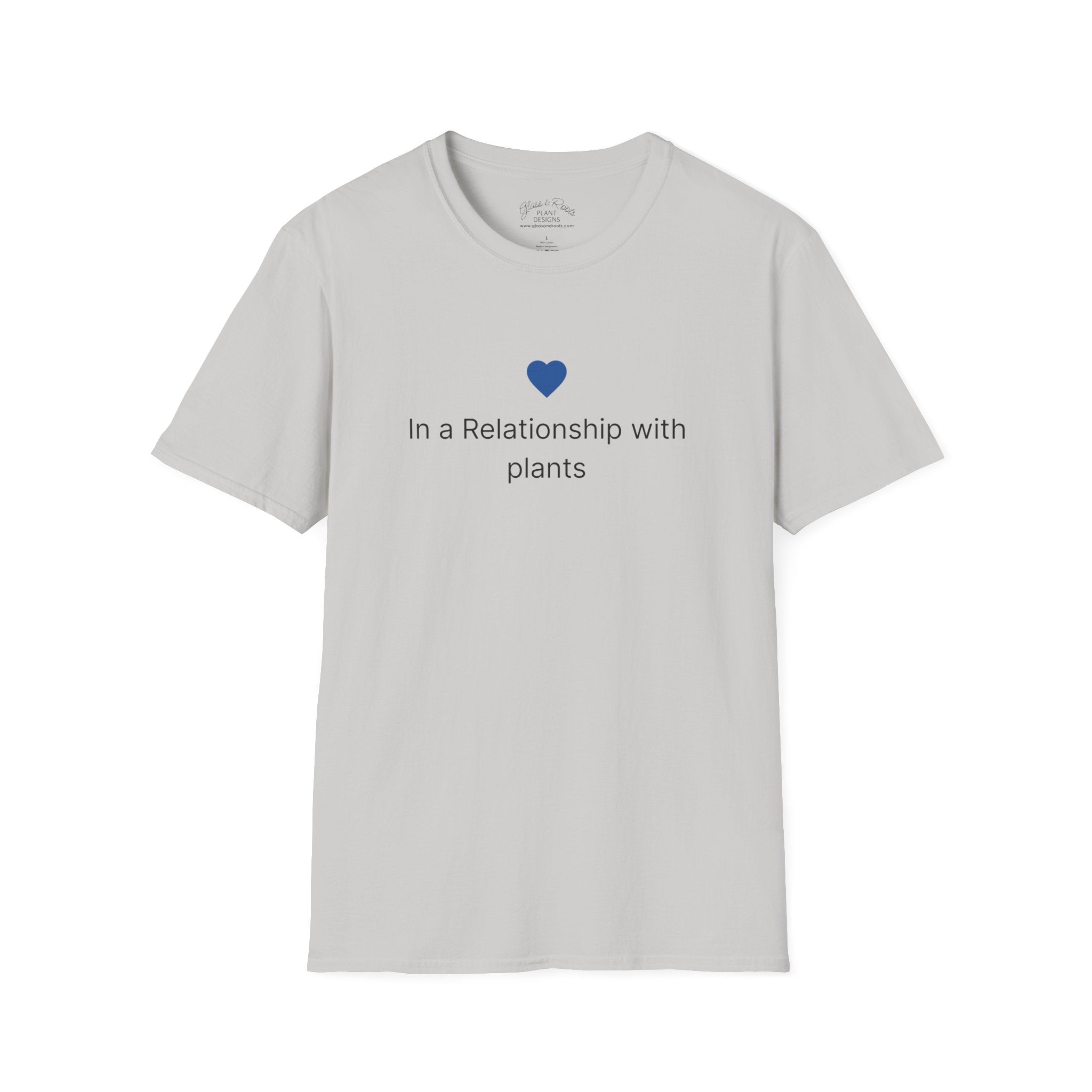 In A Relationship With Plants Silver Grey T-Shirt