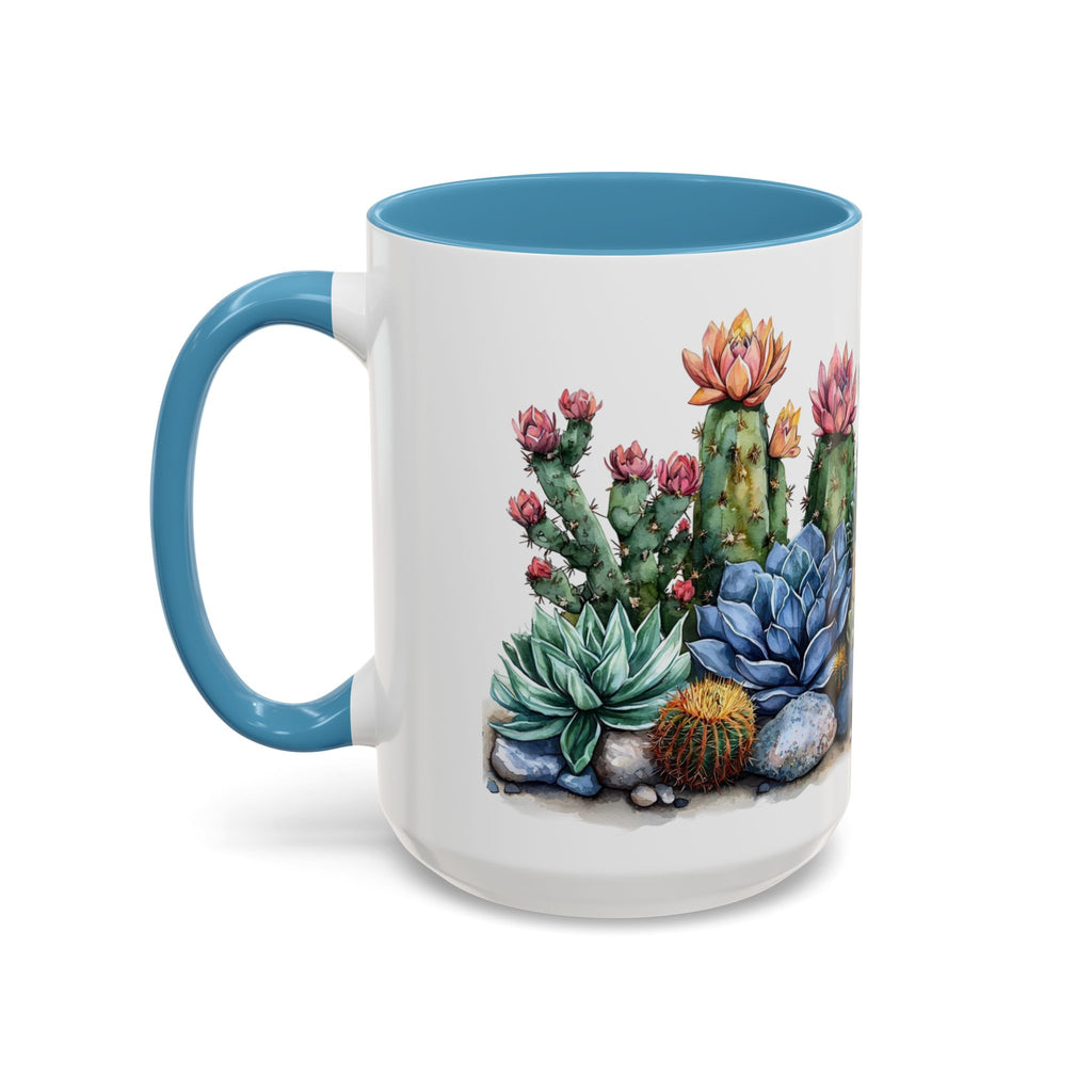 Succulent Scape Contrast Mug